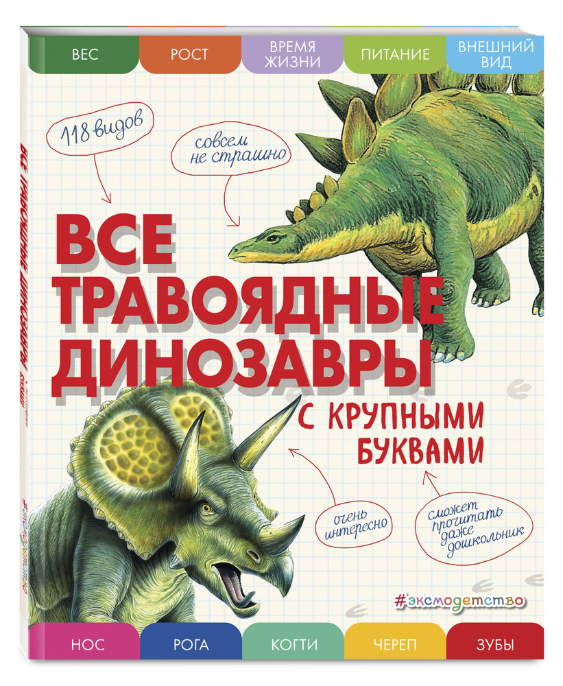 Все травоядные динозавры с крупными буквами | Ананьева Елена Германовна