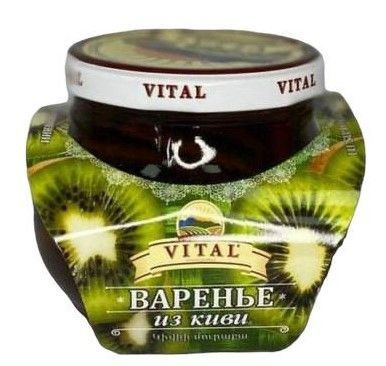 Vital варенье из киви, нежный, фруктовый вкус с легкой кислинкой, богато витамином С и клетчаткой, которые #1