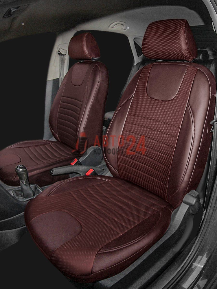 Чехлы Фольксваген Поло седан 2010-2019 на сиденья из экокожи, спинка 40 ...