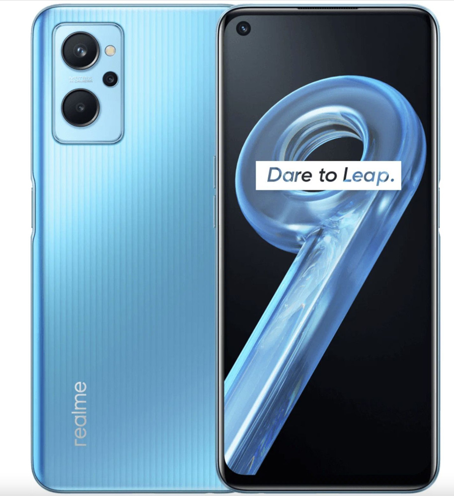 realme Смартфон 9i 4/128 ГБ, синий