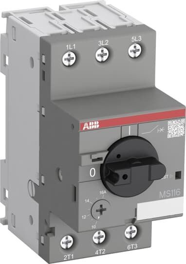 Автоматический выключатель защиты двигателя ABB MS116-12 25 кА с регулируемой тепловой защитой 8 ... #1