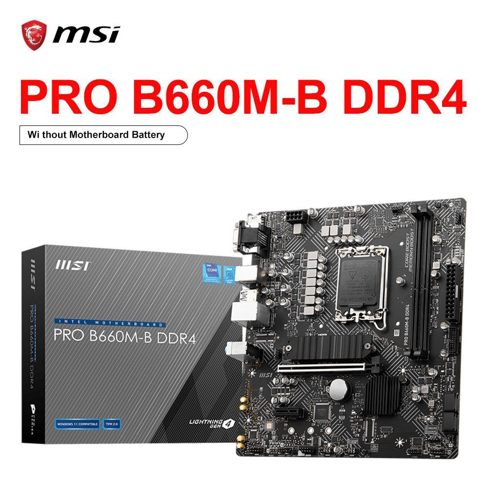 Msi pro b660m b. MSI Pro 660-a ddr4.