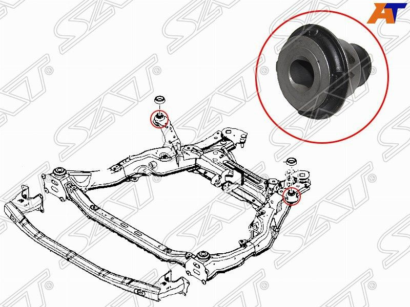 Сайлентблок передней балки MAZDA 6 GH 2008-2013 SAT мазда сх7 - купить ...