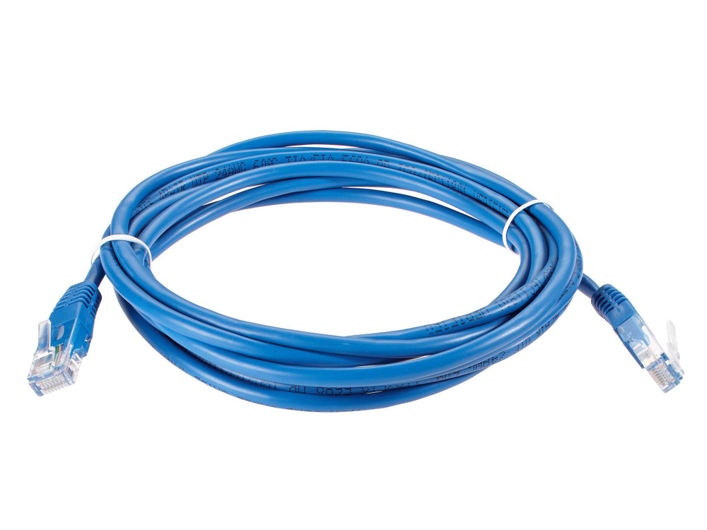 Интернет кабель 3 метра iOpen UTP 5е RJ45 Патч корд 3м LAN сетевой Ethernet патчкорд синий (ANP511_3M_B) #1