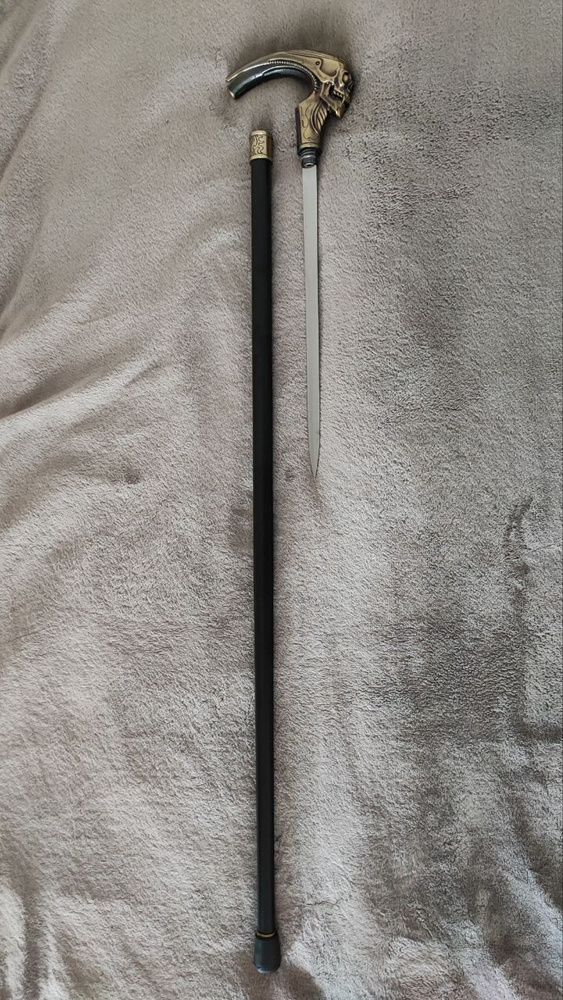 Трость опорная, сувенирная "Чужой" , с клинком - купить с доставкой по ...