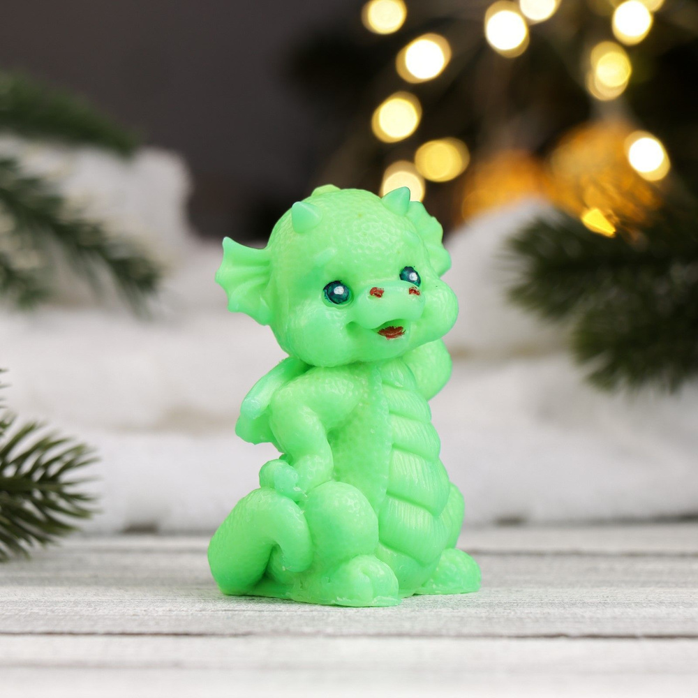 Фигурное мыло "Дракоша модник" зеленое с голубым, 60гр - купить с ...