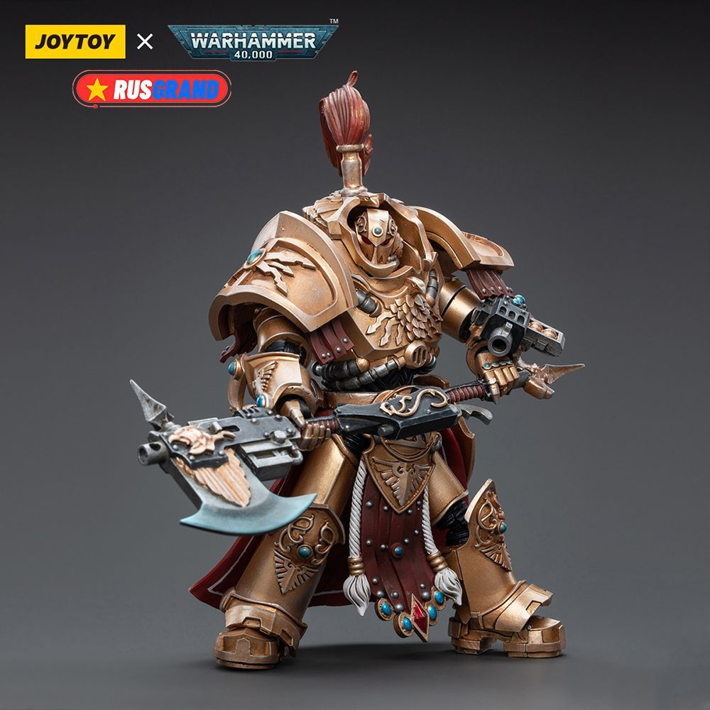 Подвижная фигурка JOYTOY Warhammer 40000 Adeptus Custodes Allarus Custodian Osyr Archimaxes  #1