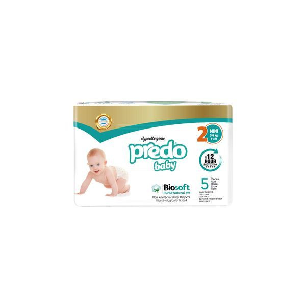 PREDO BABY Подгузники №2 MINI SIZE (3-6 кг) 5 шт #1