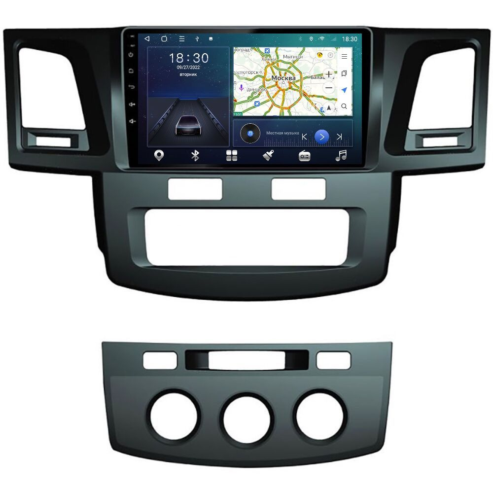 Магнитола CRS-300 Toyota Hilux, Fortuner 1 2005-2015 - Android 13 - Процессор 8 ядер - Carplay - DSP #1