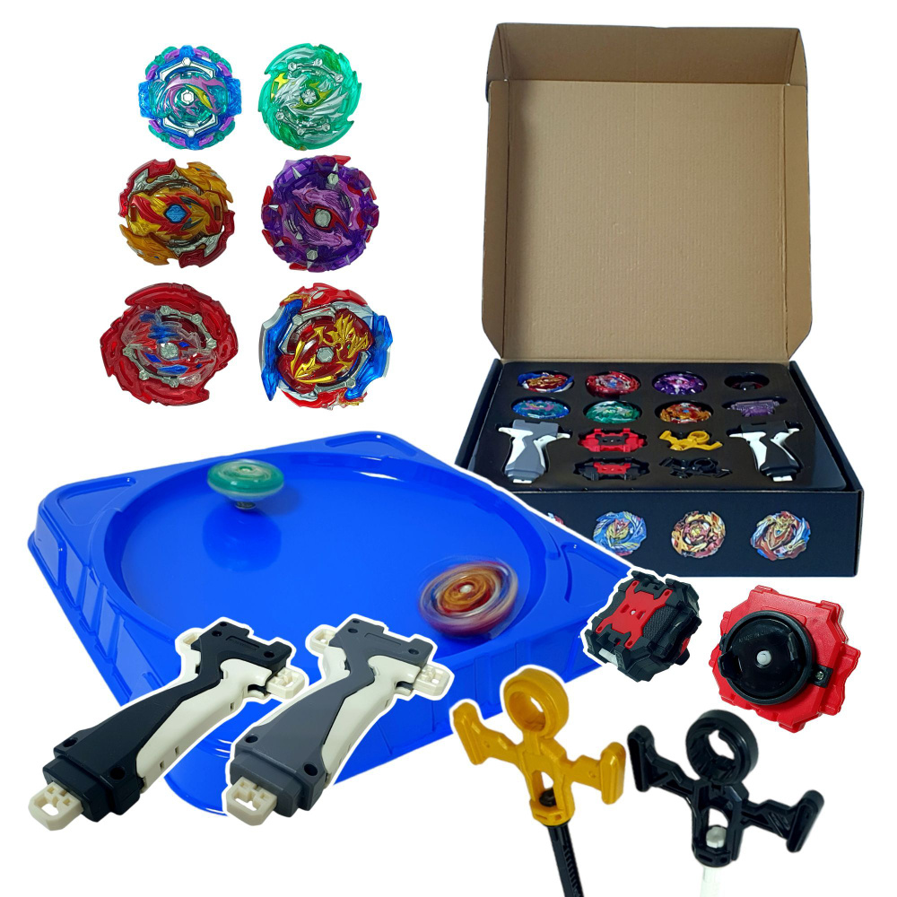 Игровой набор BEYBLADE Бейблэйд с ареной, 6 волчков в наборе - купить с  доставкой по выгодным ценам в интернет-магазине OZON (1076204408)