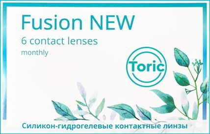Астигматические линзы OKVision Fusion NEW Toric 6 линз SPH -1.00 Cyl -1 ...