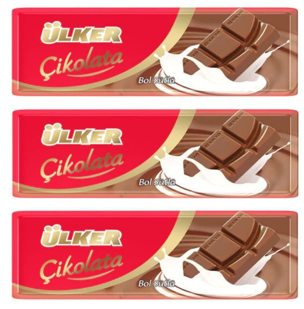 Молочный шоколад Ulker Milk Baton, 3 шт по 30 г - купить с доставкой по ...
