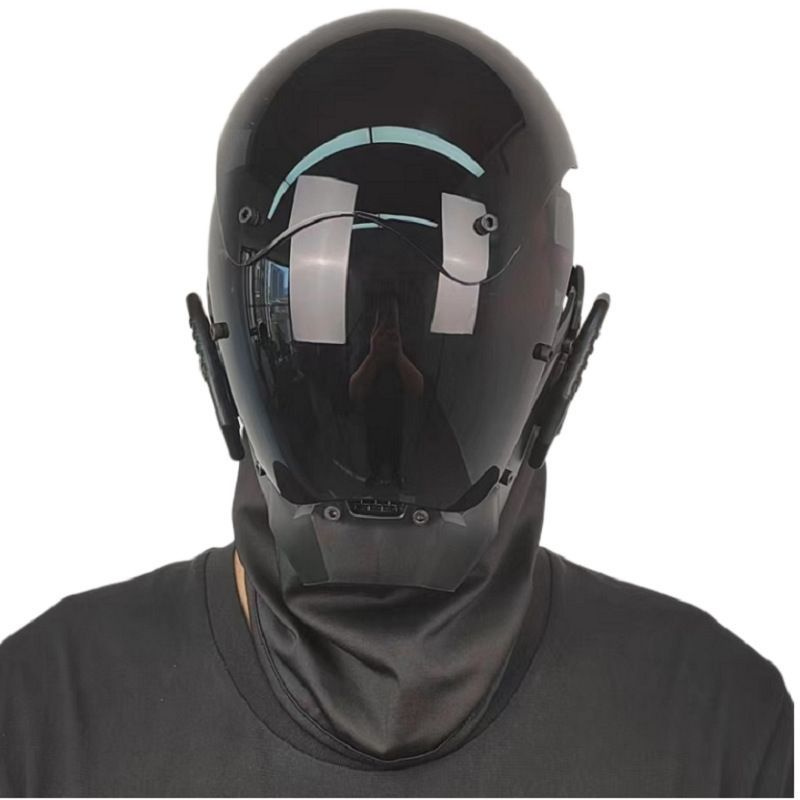 HiSt Панк-готическая мужская маска-шлем, маска Techwear, аксессуары для ...