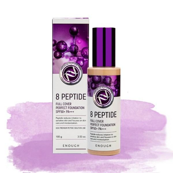 Тональный крем с пептидами 8 Peptide Full Cover Perfect Foundation SPF50+ PA+++ 100г: No 21