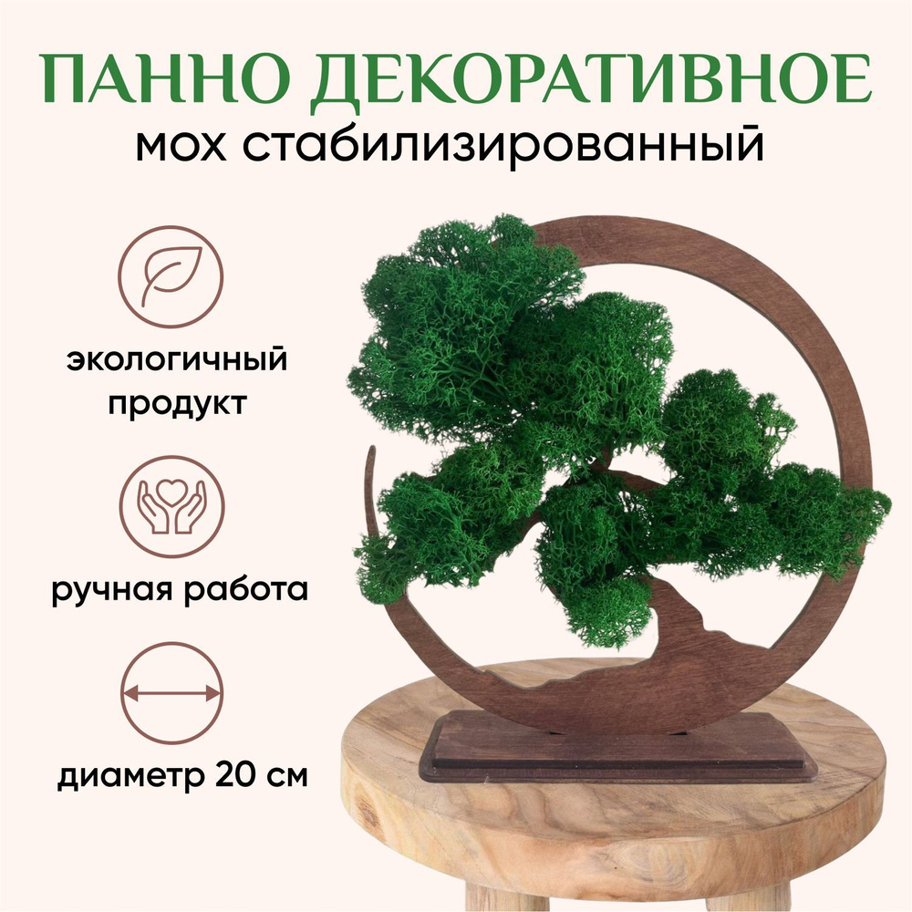 Панно Картина из стабилизированного мха "Дерево жизни" / Живая картина ...