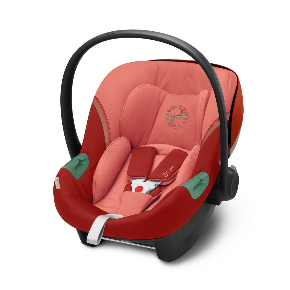 Детское автокресло Cybex Aton S2 i-Size, цвет Hibiscus Red, автолюлька для  новорожденного с рождения до 12 месяцев (с 0 до 13 кг ), люлька переноска в  машине для ребенка - купить с