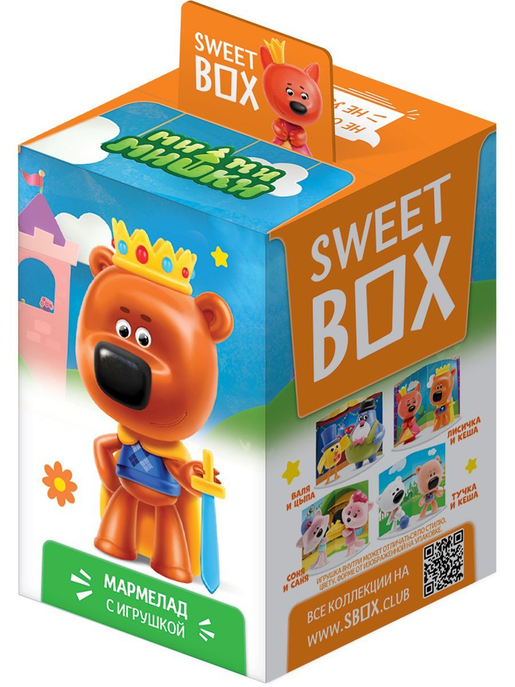 Sweet Box Конфитрейд СВИТБОКС МИ-МИ-МИШКИ 5 Мармелад с игрушкой в коробочке, 10г (штука)  #1