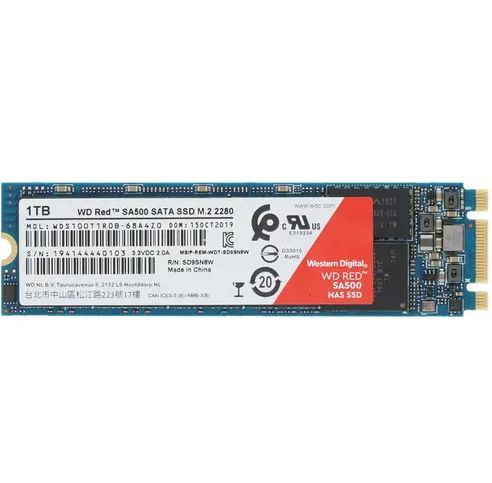1 ТБ Внутренний SSD-диск Western Digital 3D NAND 2280 Red SA500