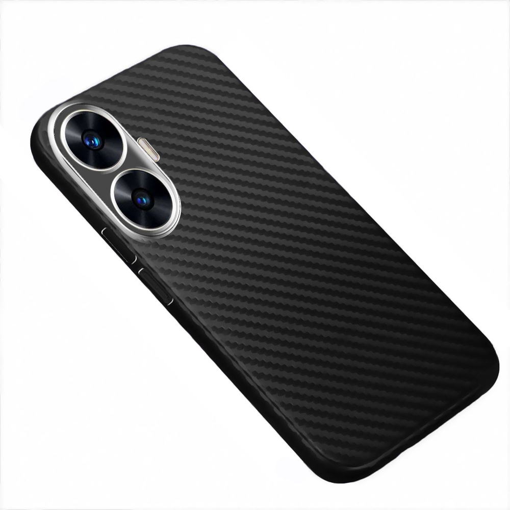 Карбоновый чехол для Realme C55 / Реалми С55, черный - купить с ...
