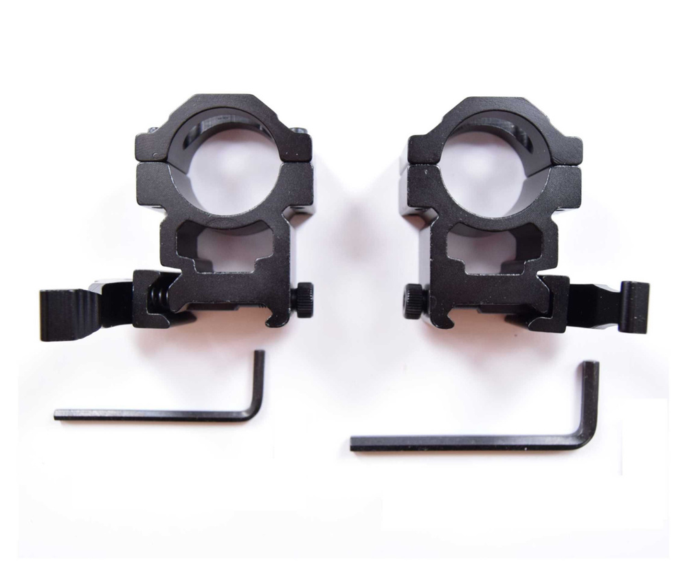 Кольца 25,4 мм Patriot BH-RS24 на Weaver (быстросъемные, высокие H20 мм ...