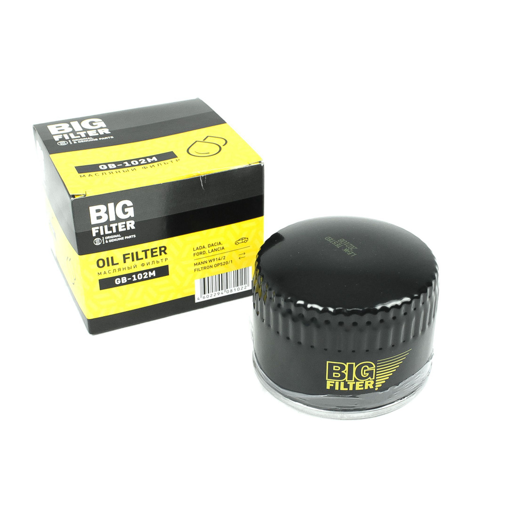 Фильтр масляный BIG FILTER GB102M - купить по выгодным ценам в интернет ...