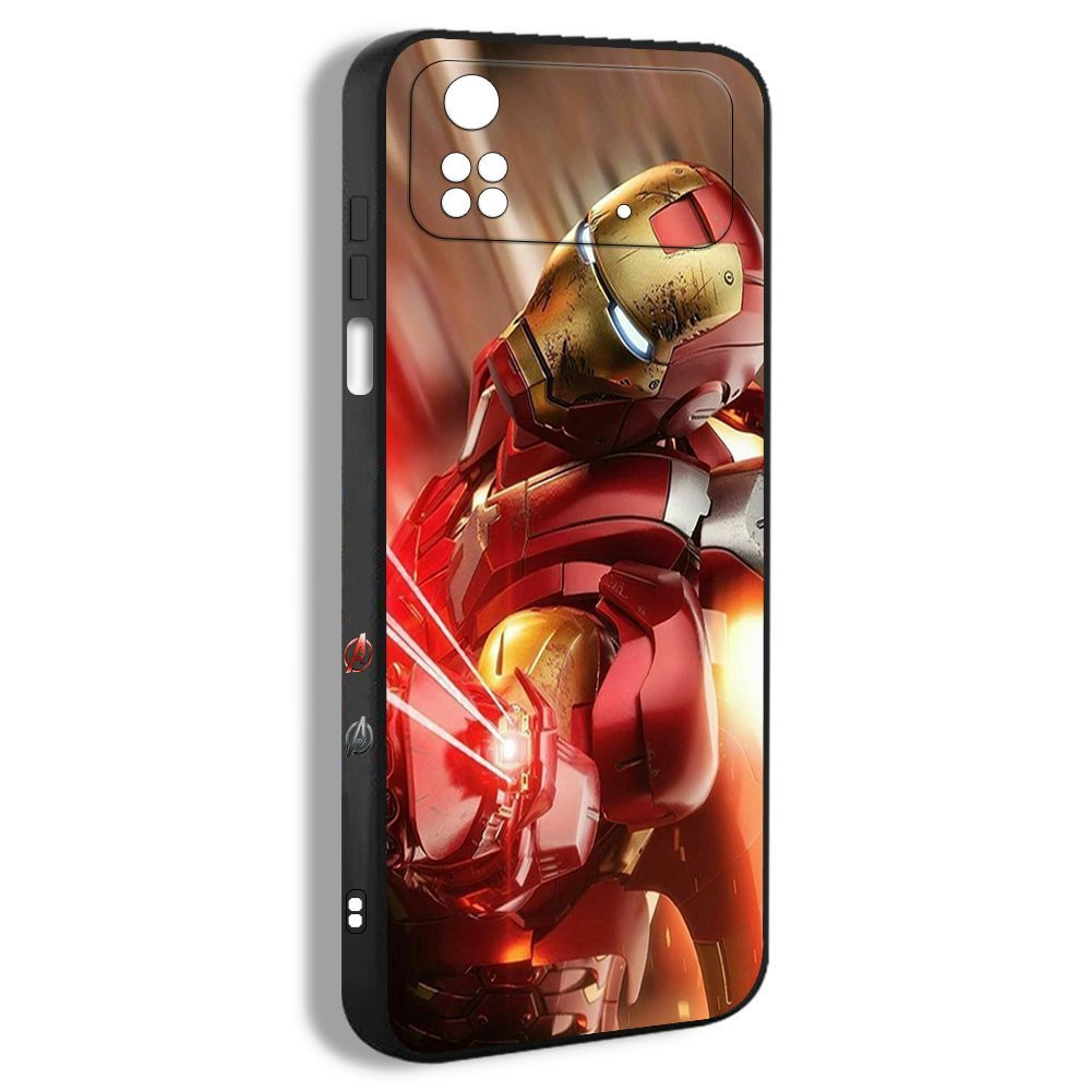 чехол для смартфона Подходит для Xiaomi Poco M4 Pro 4G Marvel Мстители Фильмы Железный человек EDV35 #1