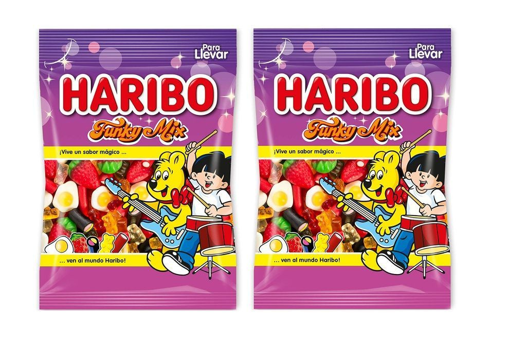 Мармелад жевательный Haribo Funky Mix / Харибо Звездный Микс 2 шт по 100 гр. (Испания)  #1