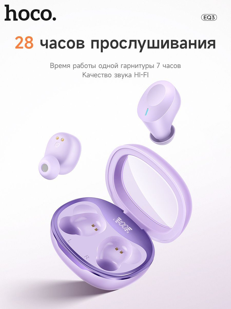 Блютуз наушники беспроводные с микрофоном для телефона #1