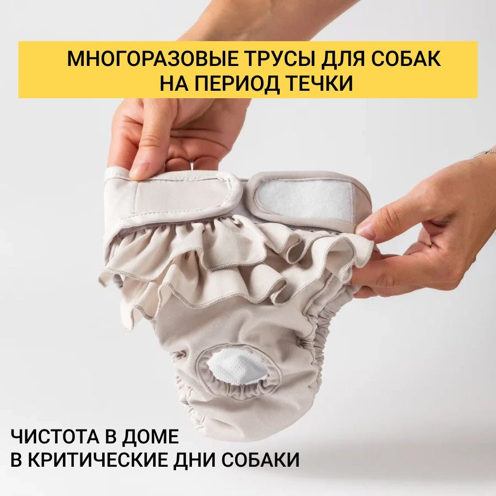 Многоразовый подгузник для собак во время течки. Трусы для собак ...