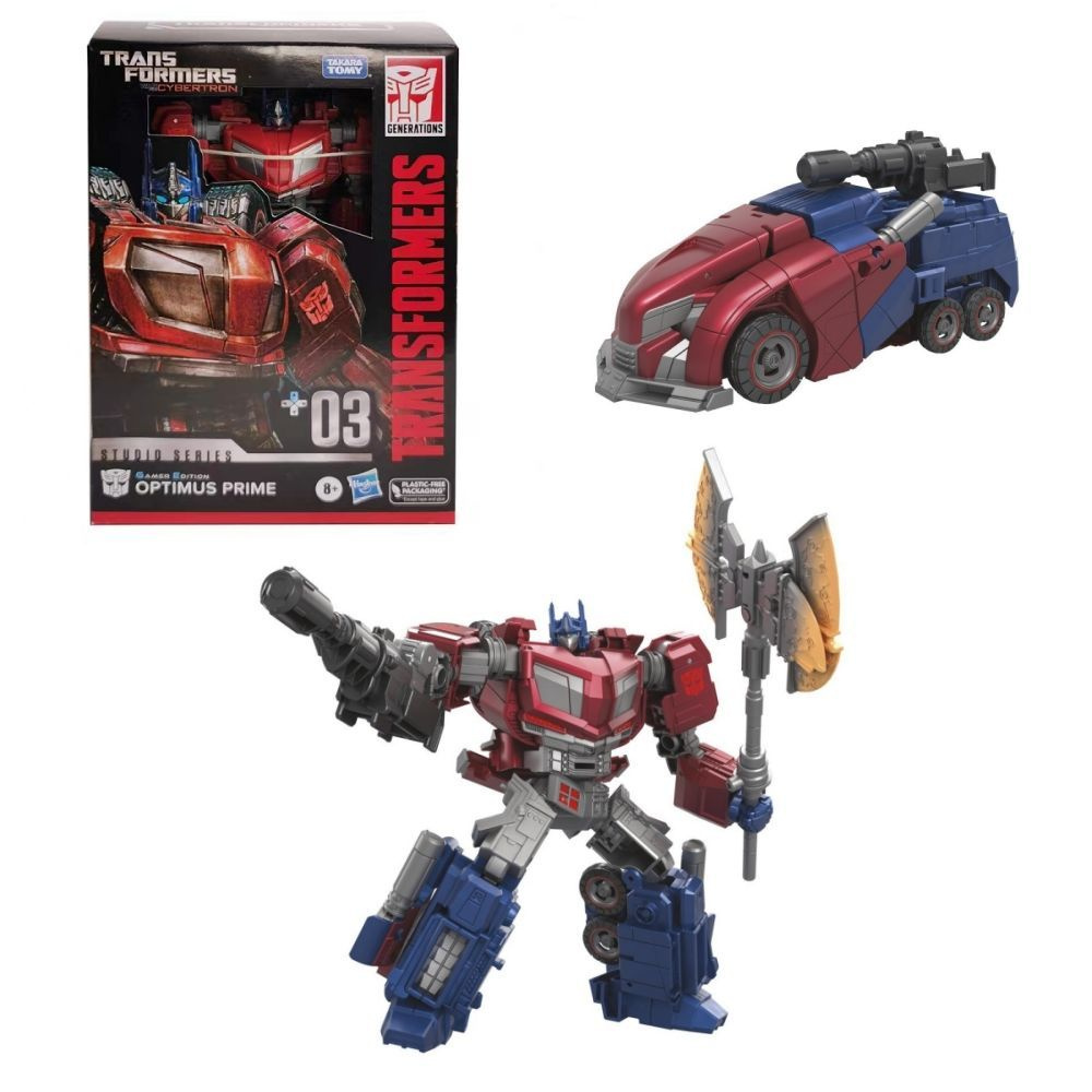 Трансформеры Hasbro Игрушка Studio Series Voyager Transformers: War for  Cybertron 03 Gamer Edition Optimus Prime 6.5-inch (16.5 cm) F7242 - купить  с доставкой по выгодным ценам в интернет-магазине OZON (1407240997)