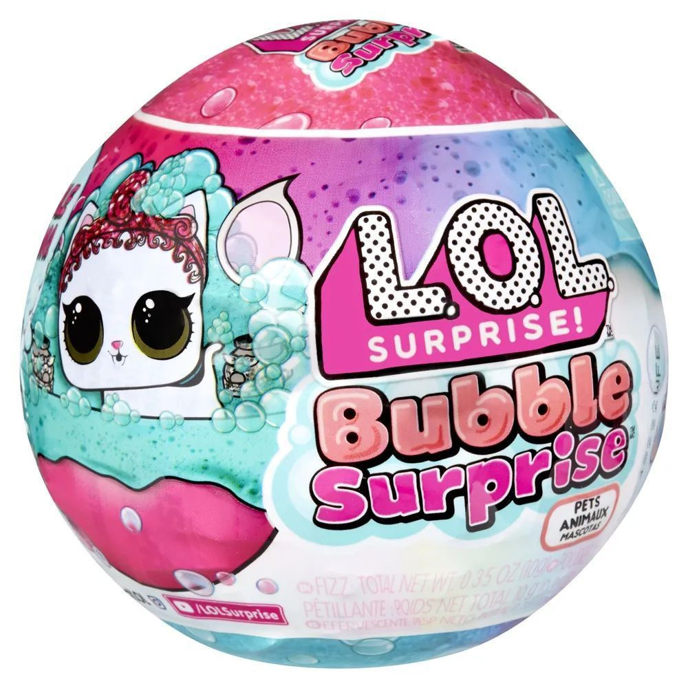 Куклы ЛОЛ, L.O.L. Surprise BUBBLE SURPRISE PETS - питомцы ЛОЛ - купить с  доставкой по выгодным ценам в интернет-магазине OZON (1424459467)