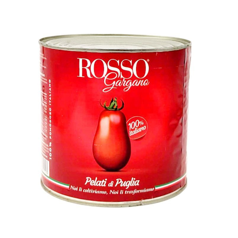 Томаты Rosso Gargano Pelati очищенные целые в собственном соку, 2550 г  #1