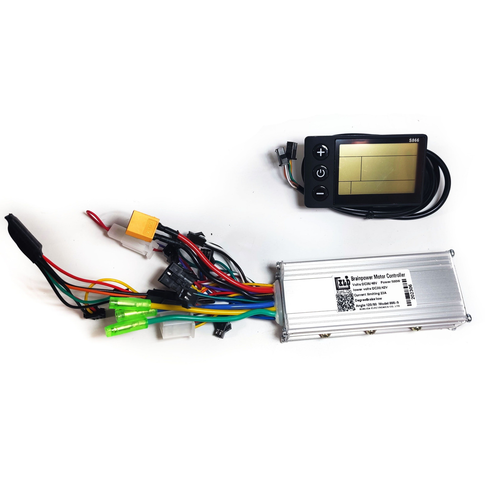 Контроллер для электровелосипеда с дисплеем для 450-500Вт.36В 48В 23A ...