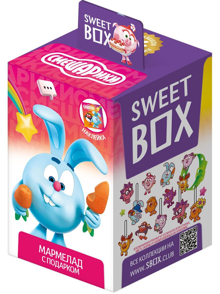 Sweet Box Ru Sweet Box Конфитрейд Свитбокс Смешарики Мармелад с игрушкой, 10г (штука ...