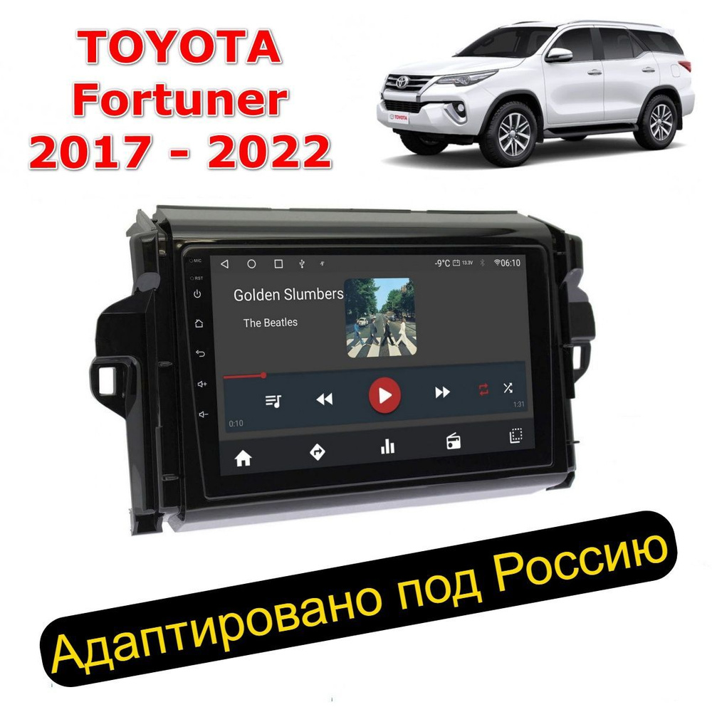 Автомагнитола для Fortuner 2017-2022 (8 ядер, 4/32 ГБ, SIM-слот, русская  прошивка) / ФортунерШтатное место - купить в интернет-магазине OZON с  доставкой по России (921169535)