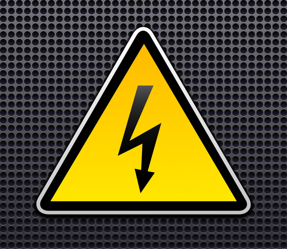 Наклейка Знак Молния 100х100х100мм 1 шт, 15 см - купить в интернет ...