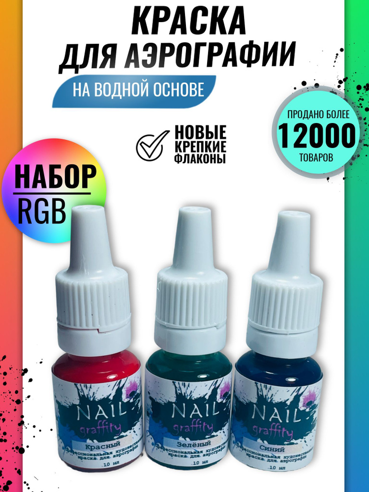 Набор красок для аэрографии "RGB" - купить с доставкой по выгодным ...