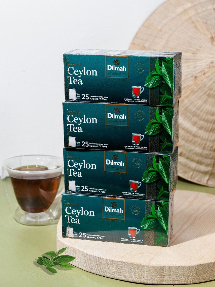 Чай чёрный Dilmah Premium 4 шт. по 25 пак. 1/26 срок №5 - купить с ...