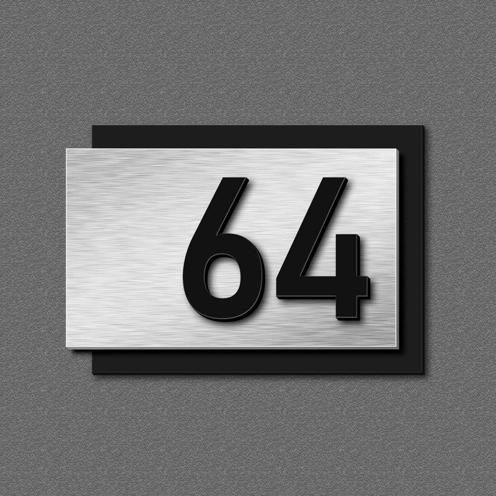 Цифры на дверь, табличка с номером 64 #1