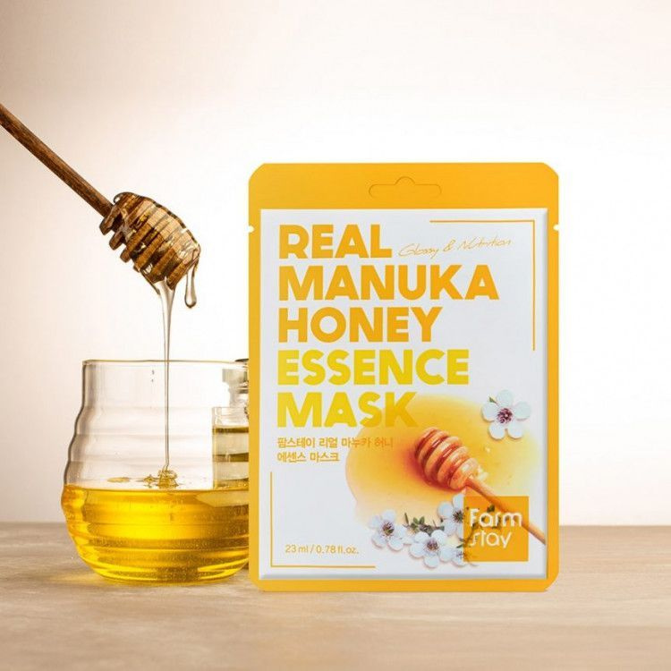 FarmStay Тканевая маска для лица с экстрактом меда Real Manuka Honey ...
