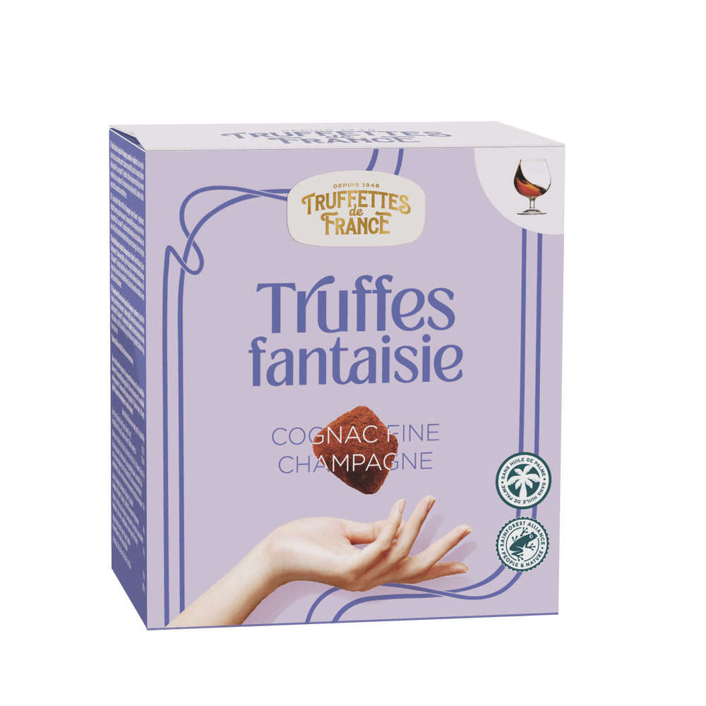 Подарочный набор Chocmod Truffes Fantaisie Cognac Fine Champagne шоколадные конфеты трюфели с ароматом #1