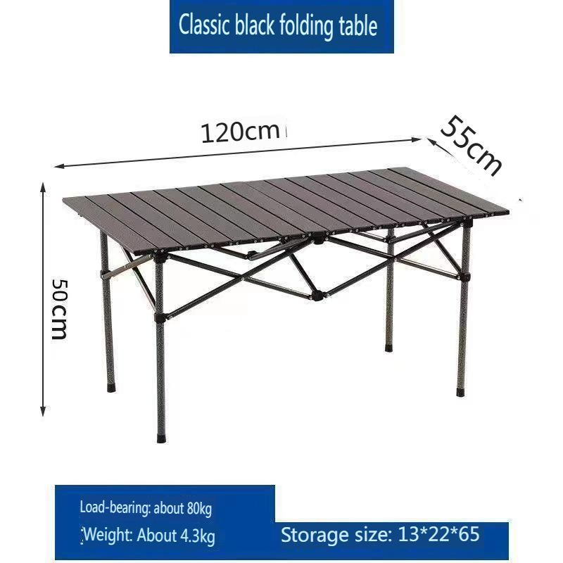 Черный складной стол длиной 1,2 метра -  с доставкой по выгодным .