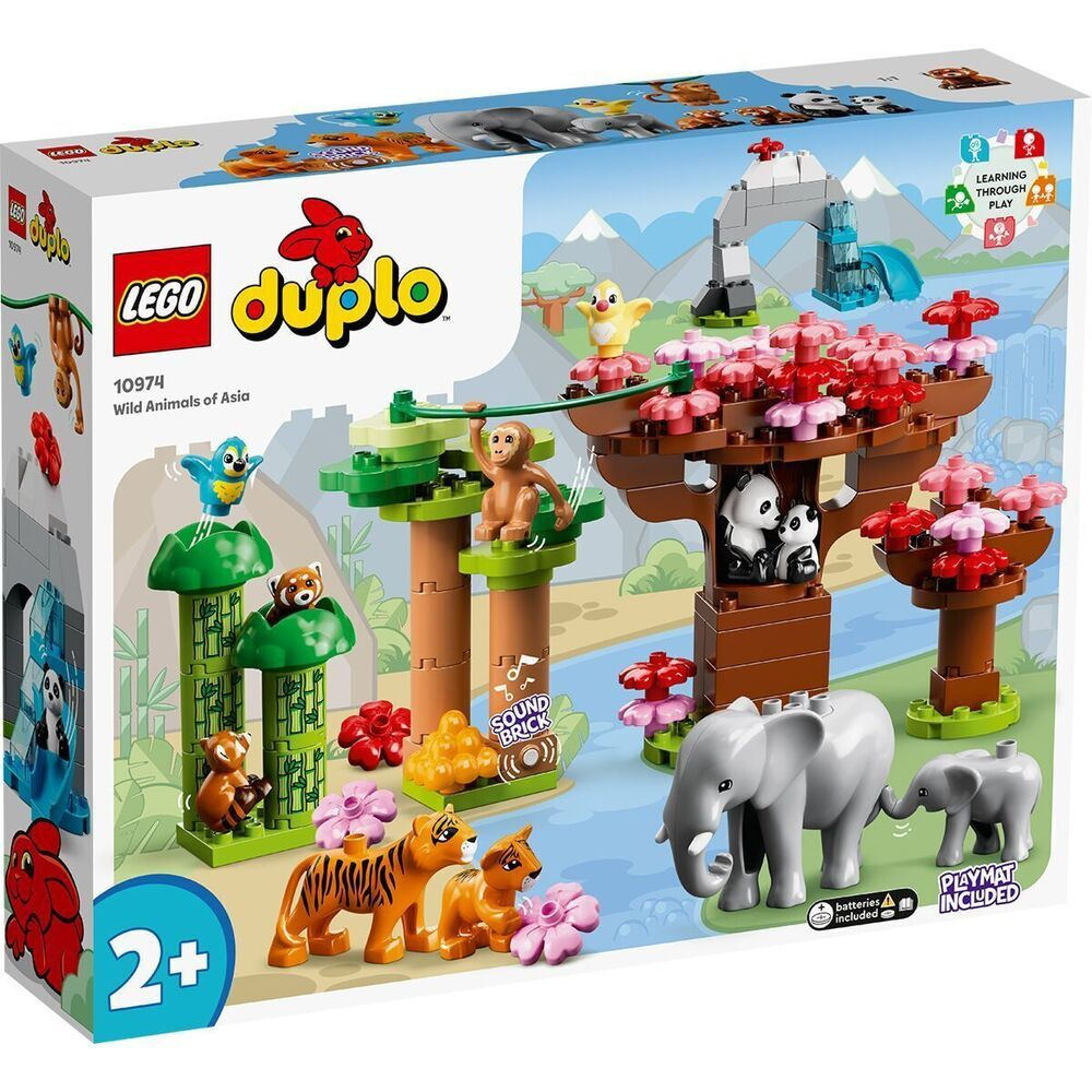 Конструктор LEGO Duplo 10974 Дикие животные Азии - купить с доставкой по  выгодным ценам в интернет-магазине OZON (1246811896)