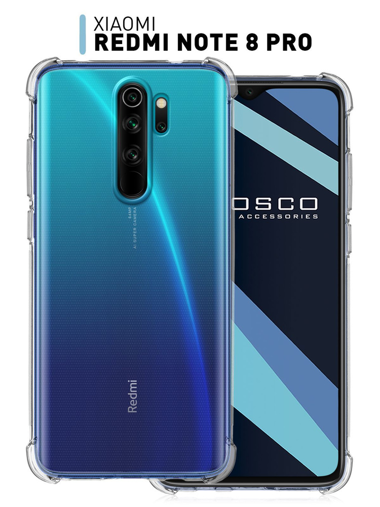 Противоударный силиконовый чехол ROSCO для Xiaomi Redmi Note 8 Pro ...