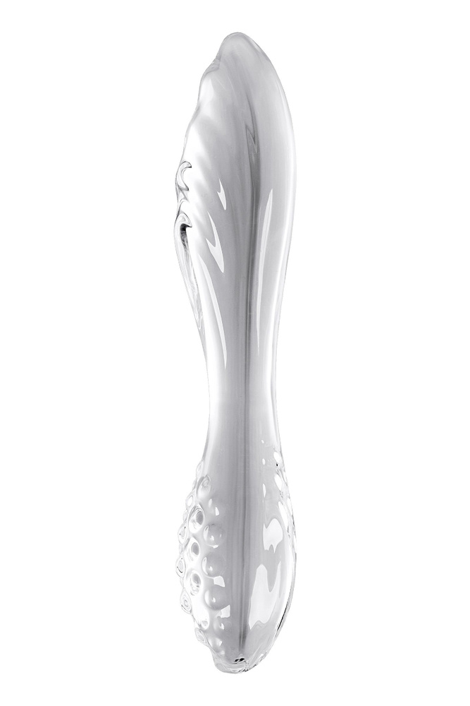 Двусторонний фаллоимитатор Satisfyer Dazzling Crystal 1, 18,5 см, стекло, цвет чёрный