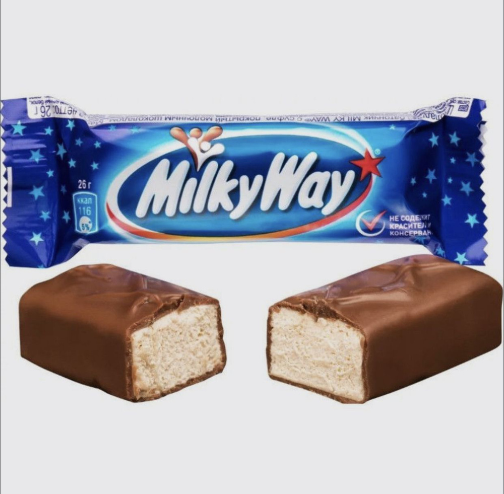 Конфеты шоколадные батончики Milky Way Minis / Молочный шоколад, нуга  #1