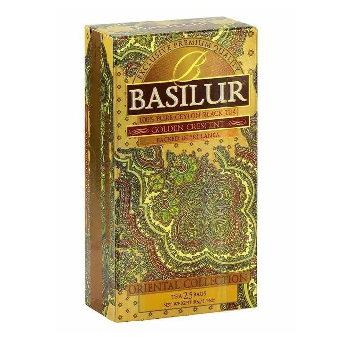 Чай черный Basilur Золотой месяц в пакетиках 2 г х 25 шт #1