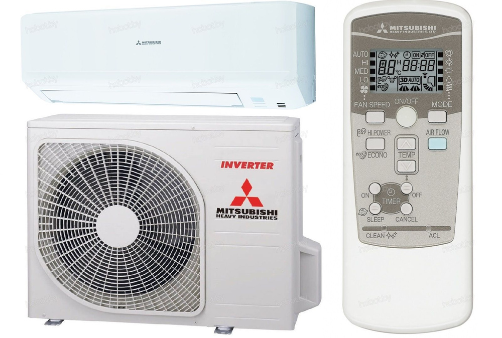 Инверторная сплит-система Mitsubishi Heavy SRK35ZSP-W/SRC35ZSP-W до 35 ...