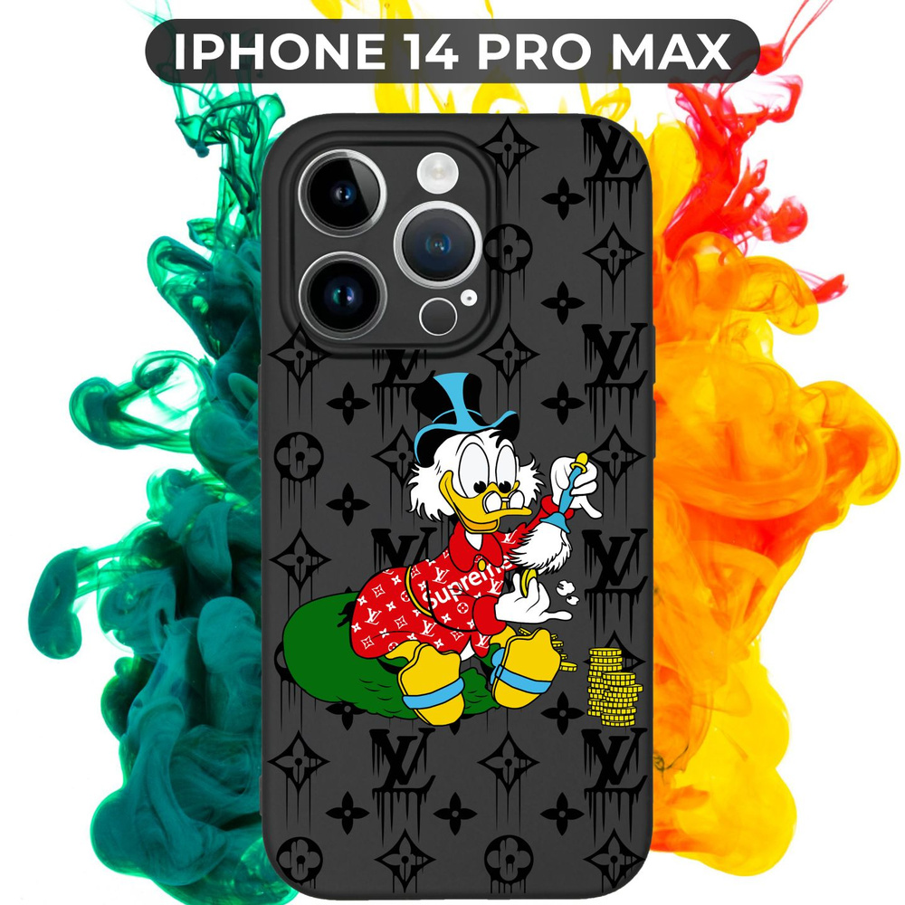 Силиконовый,защитный чехол с рисунком Scrooge McDuck/Скрудж Макдак на Apple  IPhone 14 Pro Max / Айфон 14 Про Макс - купить с доставкой по выгодным  ценам в интернет-магазине OZON (780636399)