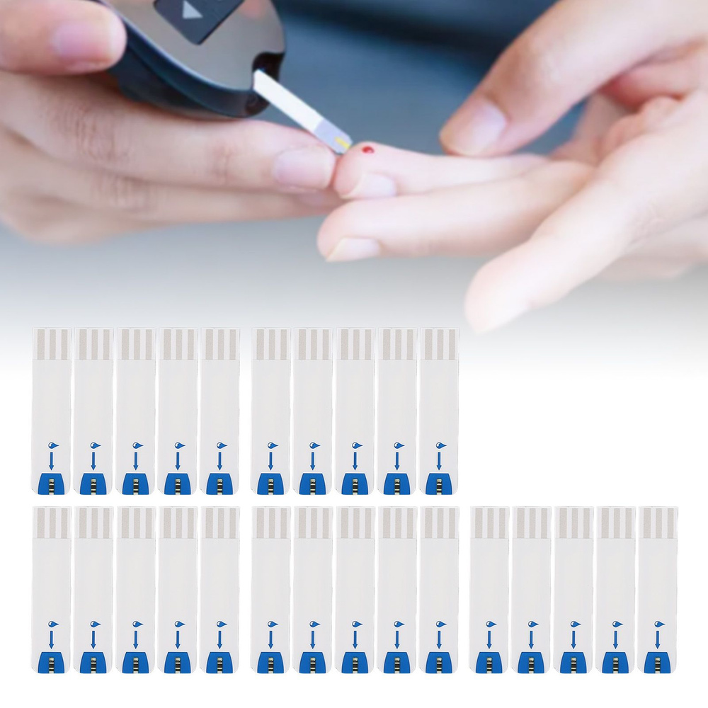 Тест полоски для определения уровня глюкозы в крови купить на OZON по ...